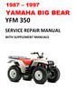 Thumbnail 1987-1997 YAMAHA YFM350 Big Bear Service Repair Manual