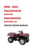 Thumbnail 2000-2003 TRX350 TM/TE Rancher Service Repair Manual