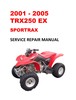 Thumbnail 2001-2005 TRX250EX Sportrax Service Repair Workshop Manual Thumbnail 2001-2005 TRX250EX Sportrax Service Repair Workshop Manual