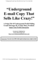 Thumbnail Underground Email Copy That Sells Like Crazy