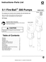 Thumbnail Graco Fireball 300 5:1 ratio Instruction Manual