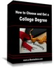Thumbnail How To Choose and Get A College Degree