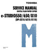 Thumbnail Toshiba e-studio 550/650/810 Digital Copier Service Manual