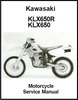 Thumbnail Kawasaki KLX650 - KLX650R Motorcycle Service Manual