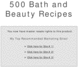 Thumbnail 500 Bath and Beauty Recipes Thumbnail 500 Bath and Beauty Recipes