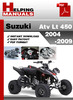 Thumbnail Suzuki ATV LT 450 2004-2009 Service Repair Manual Download