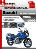 Thumbnail Suzuki DL 650 V-Storm 2004-2009 Service Repair Manual Download
