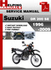 Thumbnail Suzuki DR 200 SE 1996-2009 Service Repair Manual Download