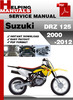 Thumbnail Suzuki DRZ 125 2000-2012 Service Repair Manual Download