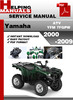 Thumbnail Yamaha ATV YFM 7FGPW 2000-2009 Service Repair Manual Download