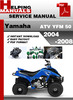 Thumbnail Yamaha ATV YFM 50 2004-2008 Service Repair Manual Download