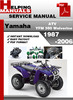 Thumbnail Yamaha ATV YFM 350 Wolverine 1987-2006 Service Repair Manual Download
