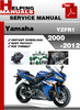 Thumbnail Yamaha YZFR1 2000-2012 Service Repair Manual Download