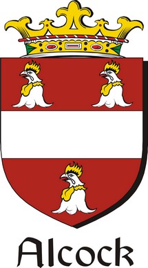 Thumbnail Alcock Family Crest / Irish Coat of Arms Image Download