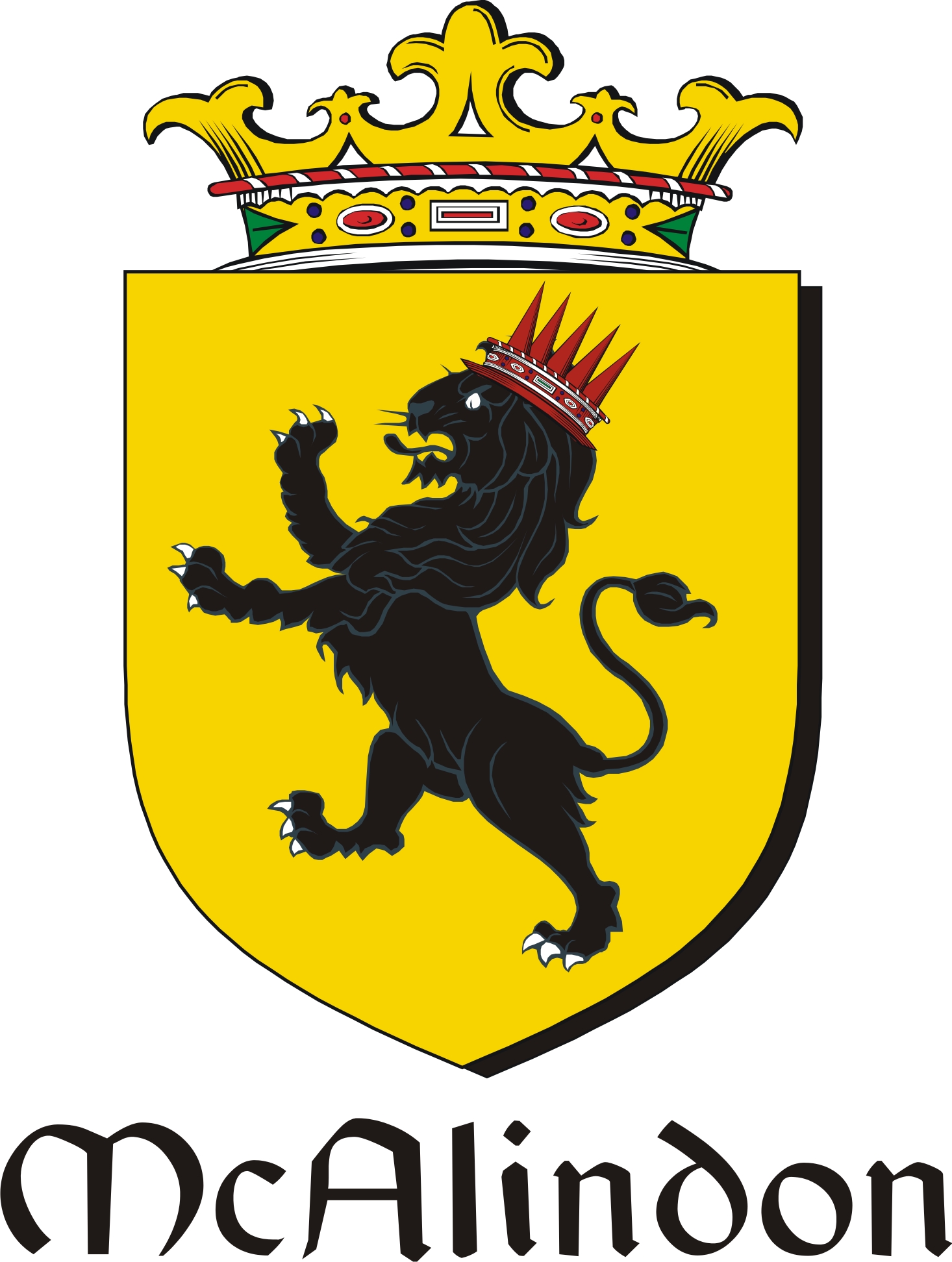 Thumbnail Alindon-Mc Family Crest / Irish Coat of Arms Image Download