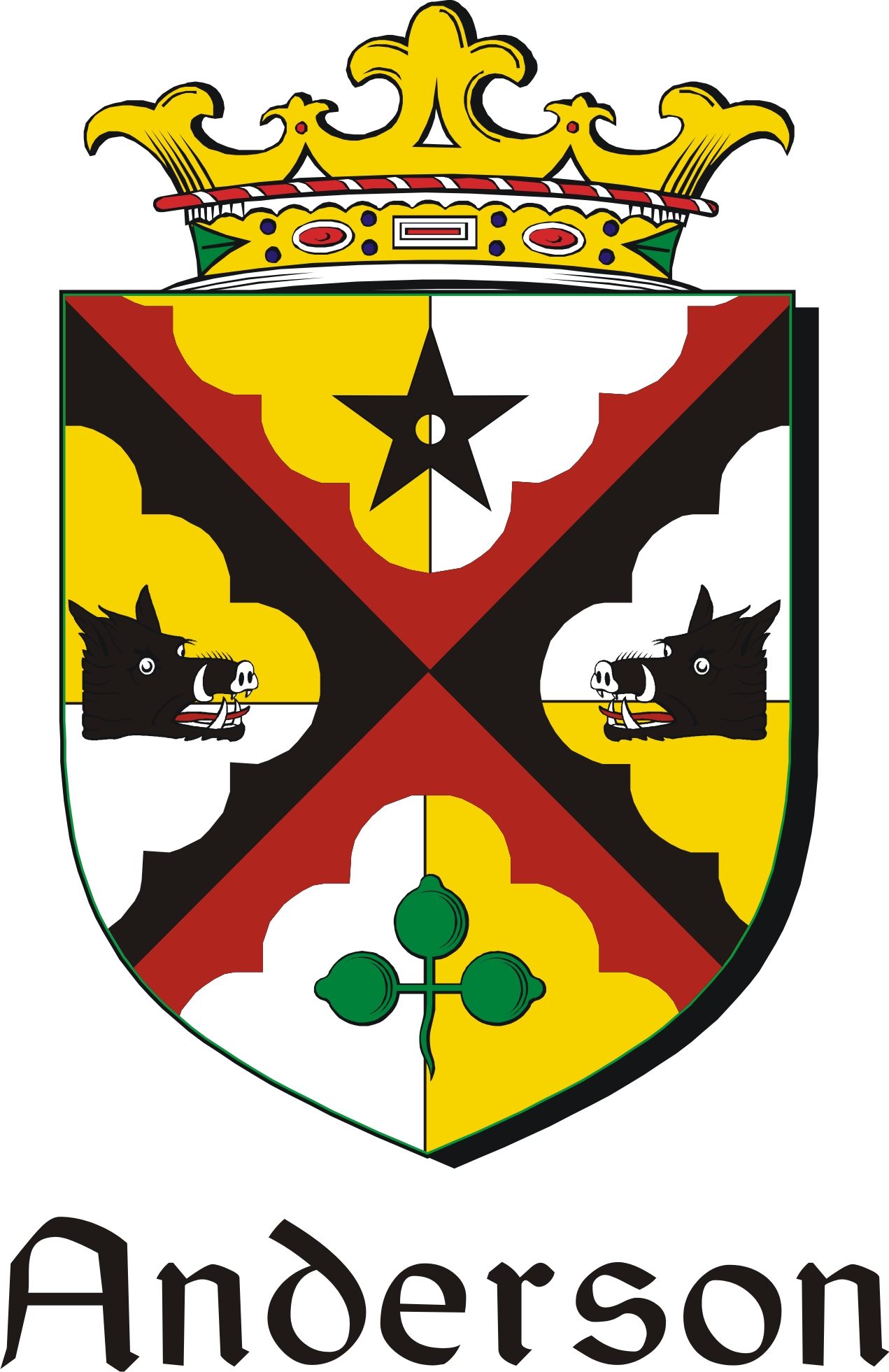 Thumbnail Anderson Family Crest / Irish Coat of Arms Image Download