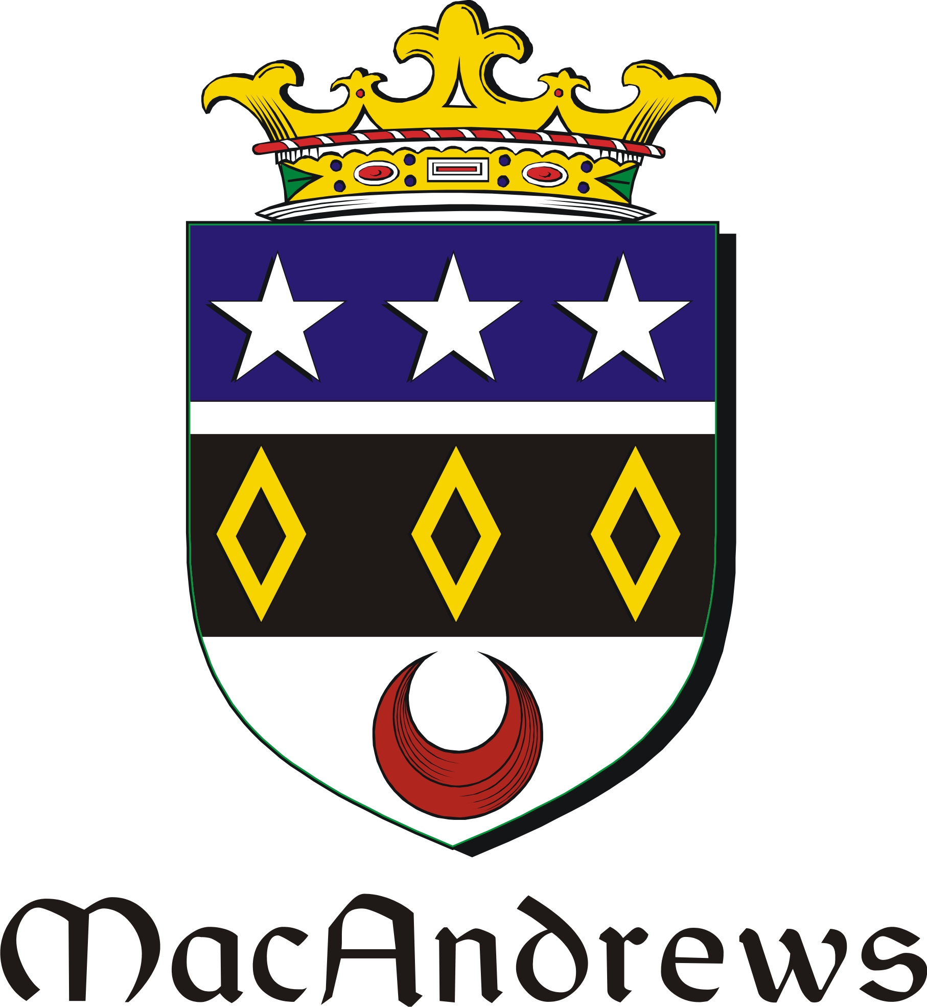 Thumbnail Andrews-Mac Family Crest / Irish Coat of Arms Image Download