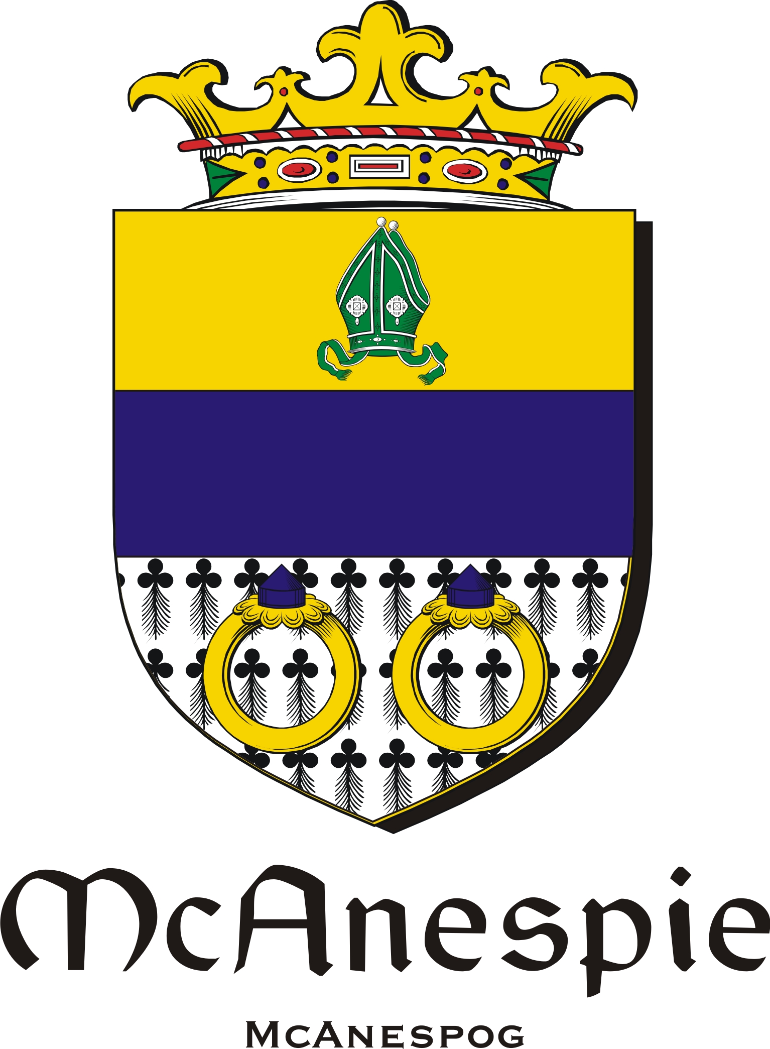 Thumbnail Anespie-Mc Family Crest / Irish Coat of Arms Image Download