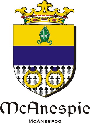 Thumbnail Anespie-Mc Family Crest / Irish Coat of Arms Image Download