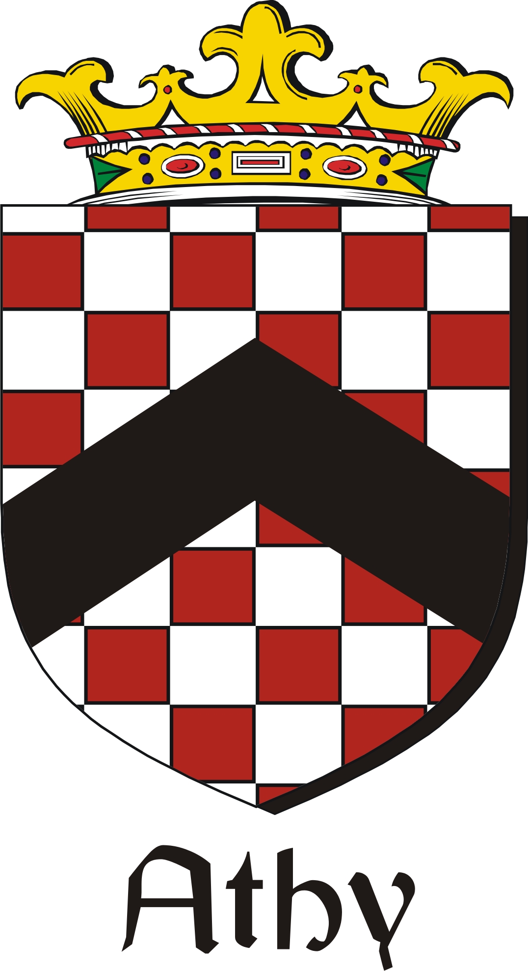 Thumbnail Athy Family Crest / Irish Coat of Arms Image Download