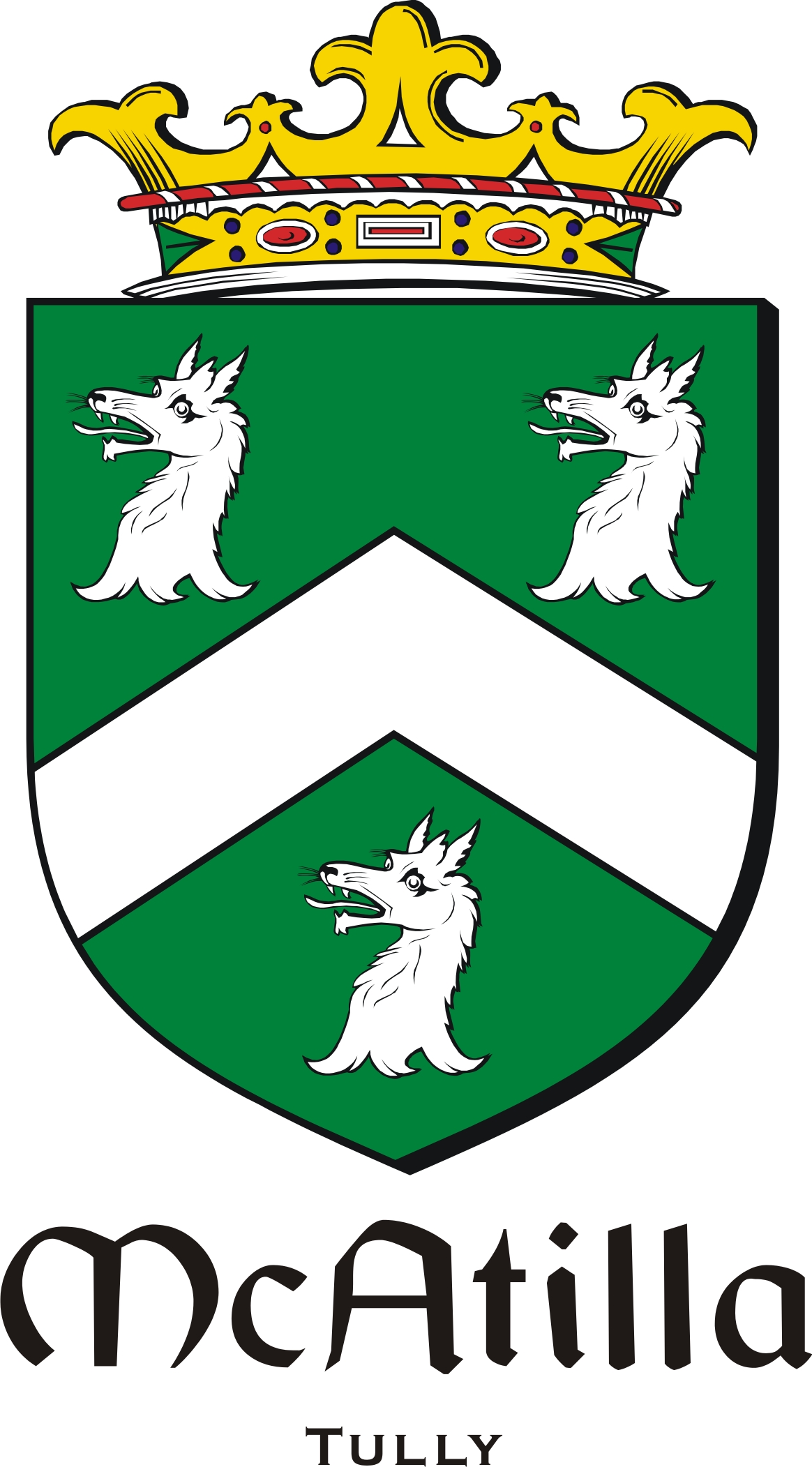 Thumbnail Atilla-Mc Family Crest / Irish Coat of Arms Image Download