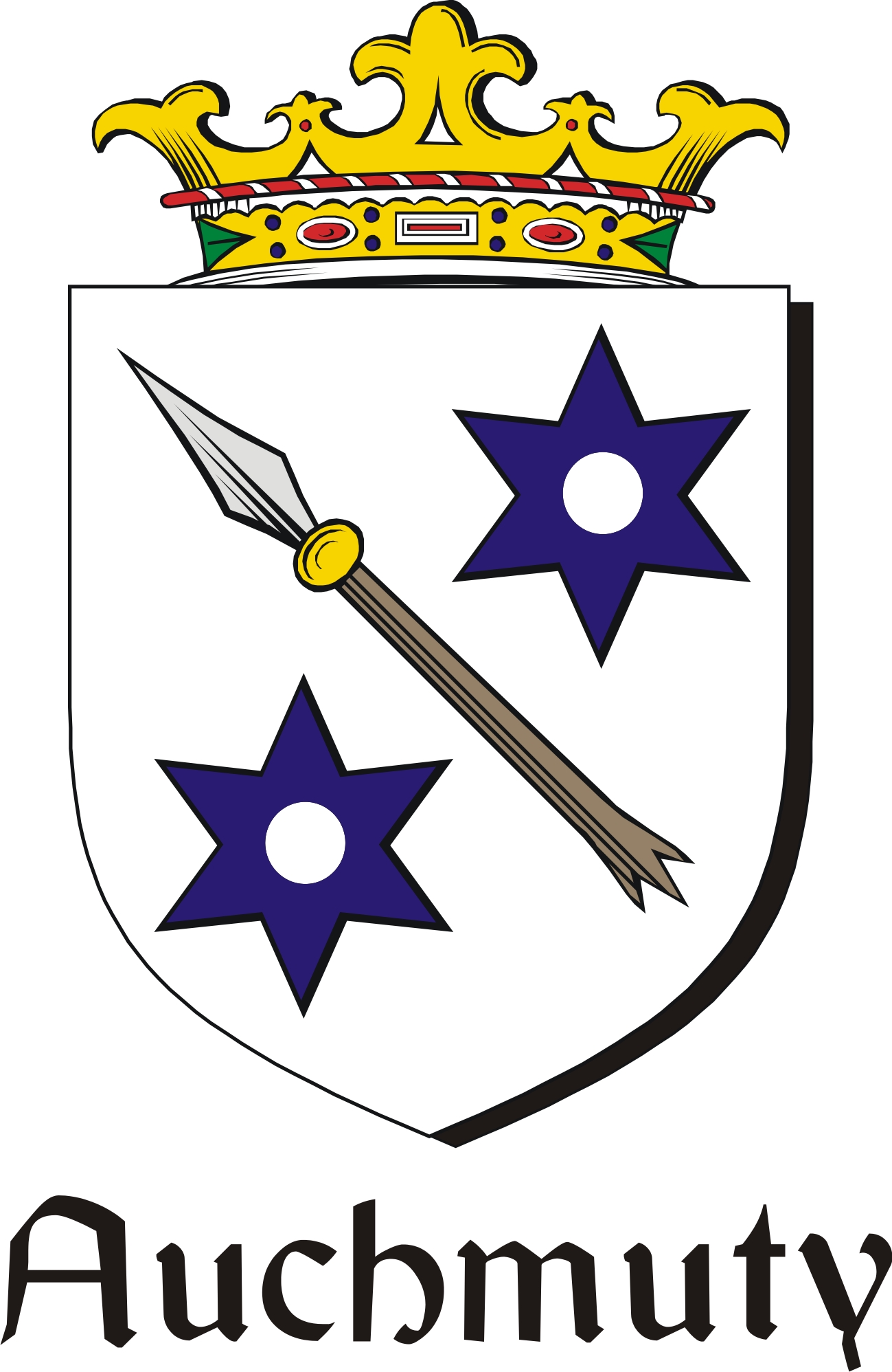 Thumbnail Auchmuty Family Crest / Irish Coat of Arms Image Download