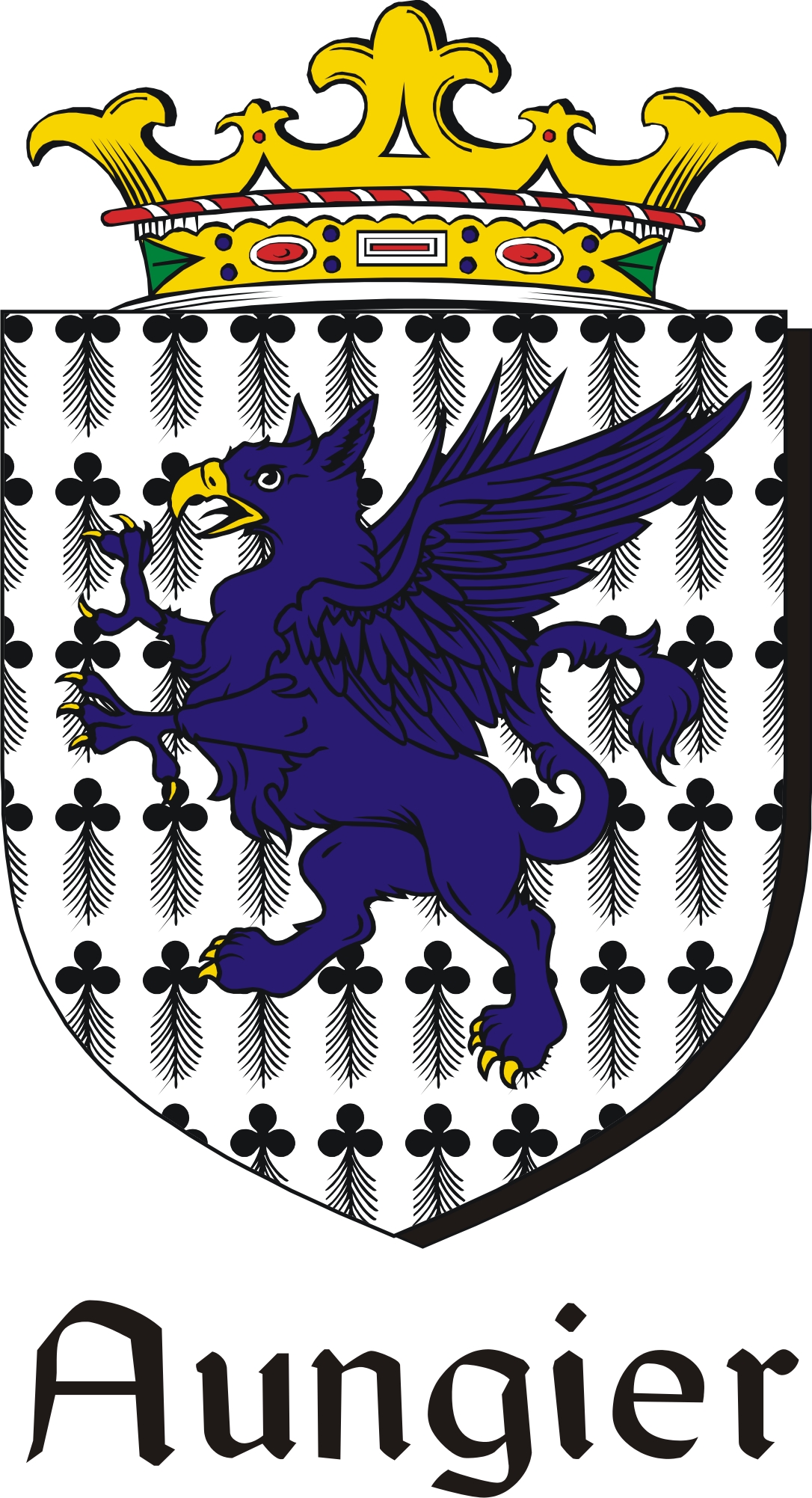 Thumbnail Aungier Family Crest / Irish Coat of Arms Image Download