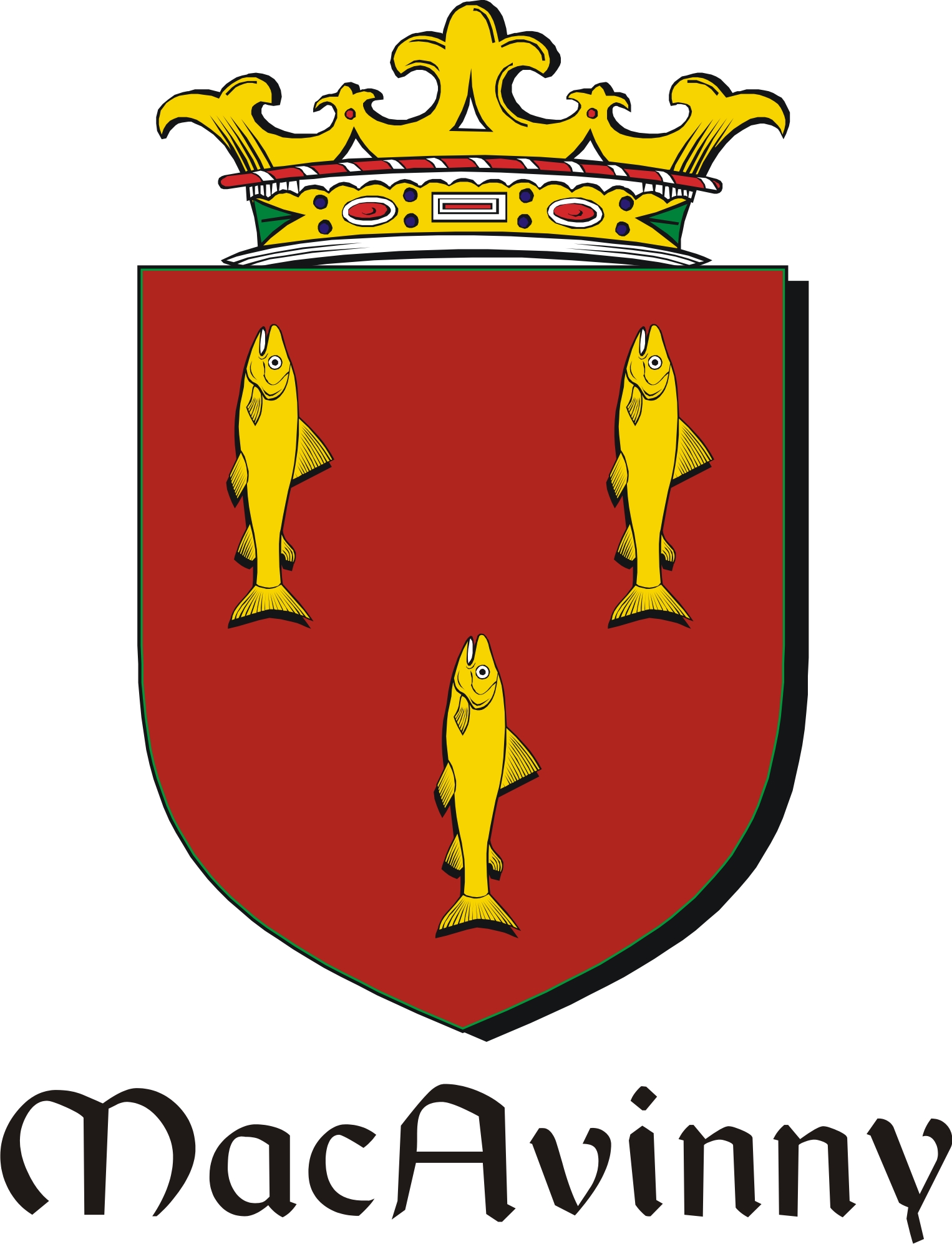 Thumbnail Avinny-Mac Family Crest / Irish Coat of Arms Image Download