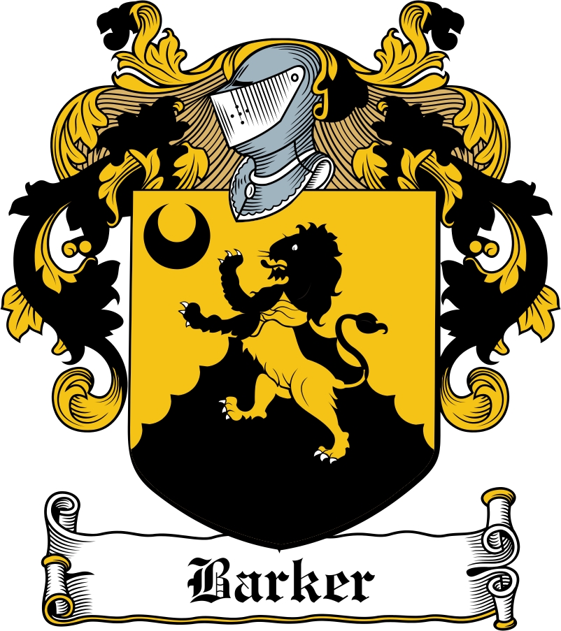 Thumbnail Barker Family Crest / Irish Coat of Arms Image Download