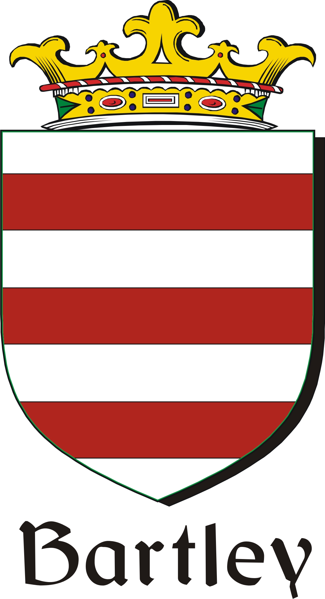 Thumbnail Bartley Family Crest / Irish Coat of Arms Image Download