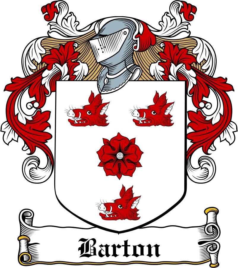 Thumbnail Barton Family Crest / Irish Coat of Arms Image Download