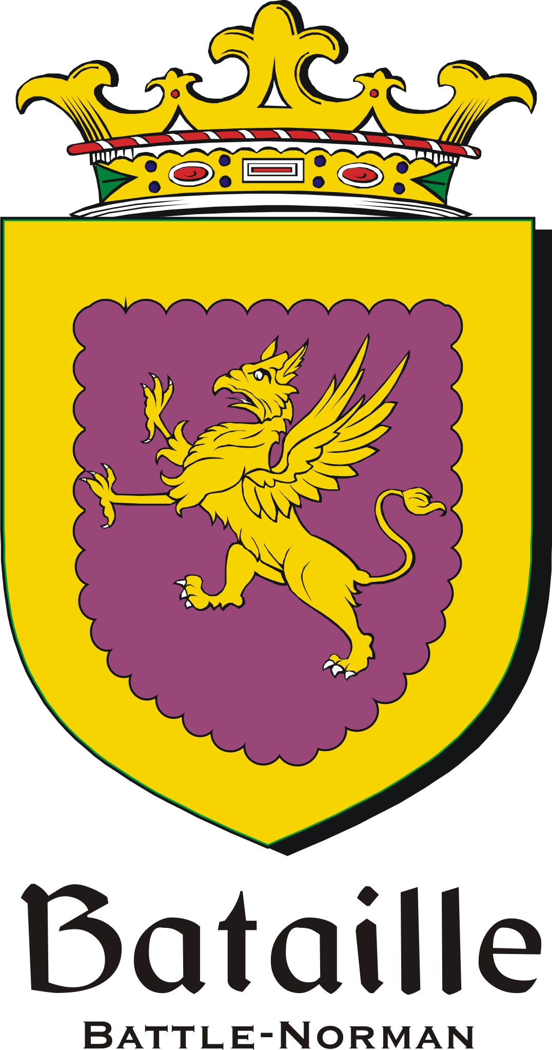 Thumbnail Bataille Family Crest / Irish Coat of Arms Image Download