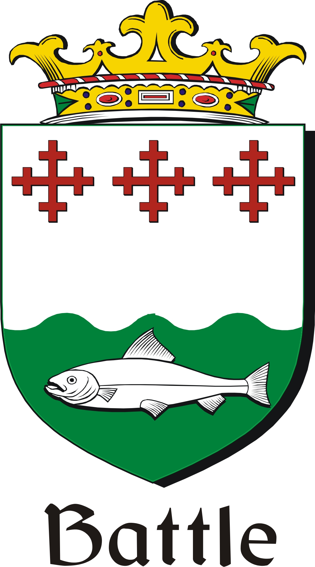 Thumbnail Battle Family Crest / Irish Coat of Arms Image Download Thumbnail Battle Family Crest / Irish Coat of Arms Image Download