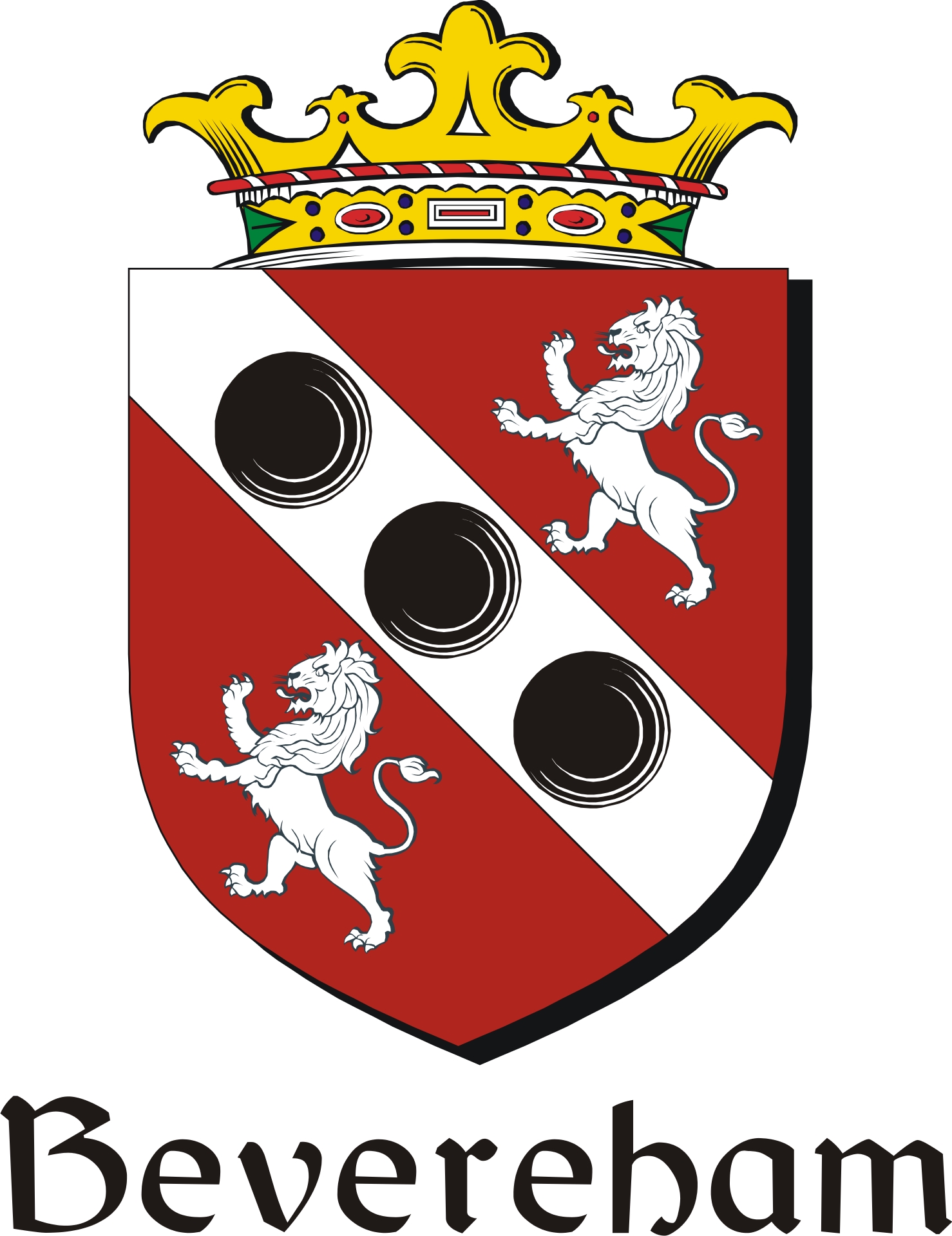 Thumbnail Bevereham Family Crest / Irish Coat of Arms Image Download