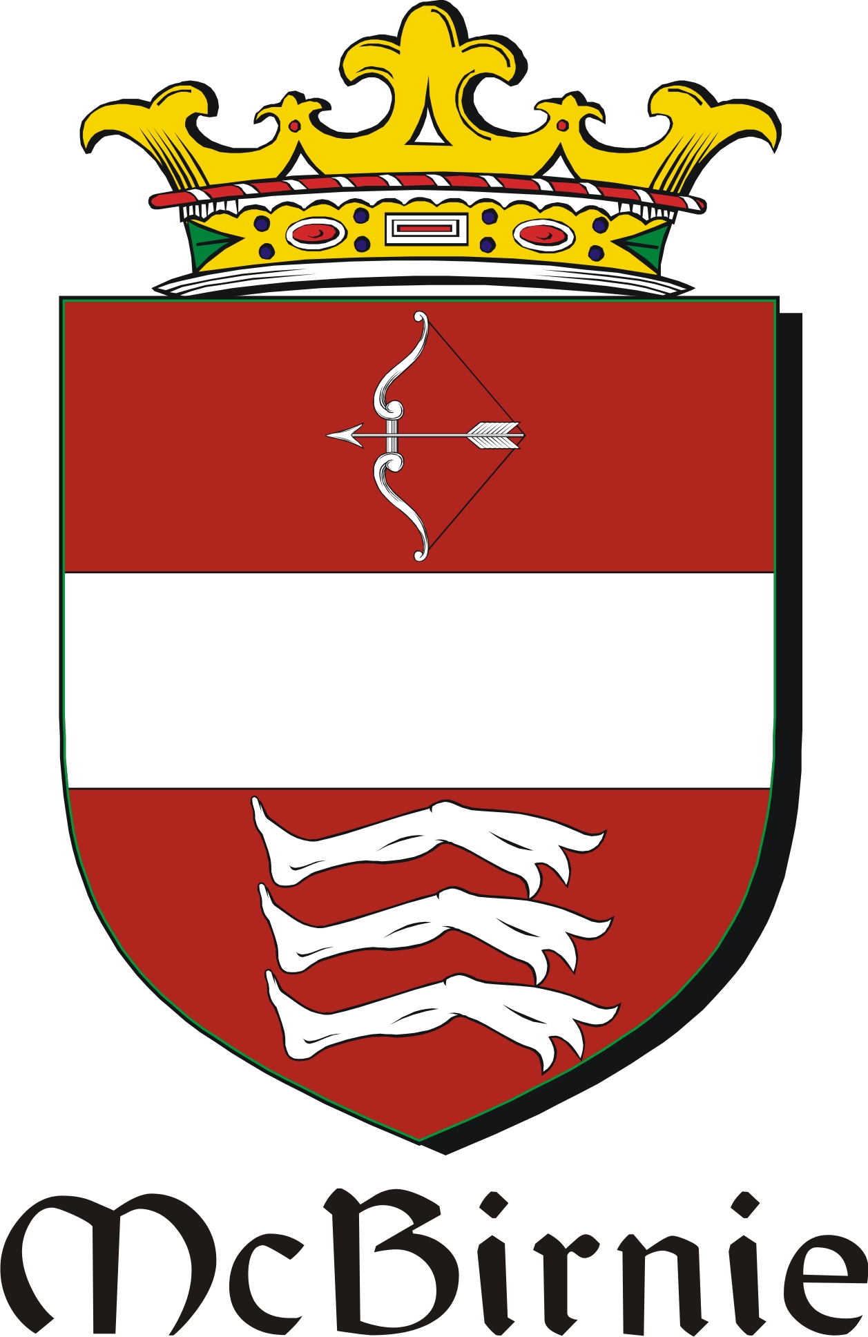 Thumbnail Birnie-Mc Family Crest / Irish Coat of Arms Image Download