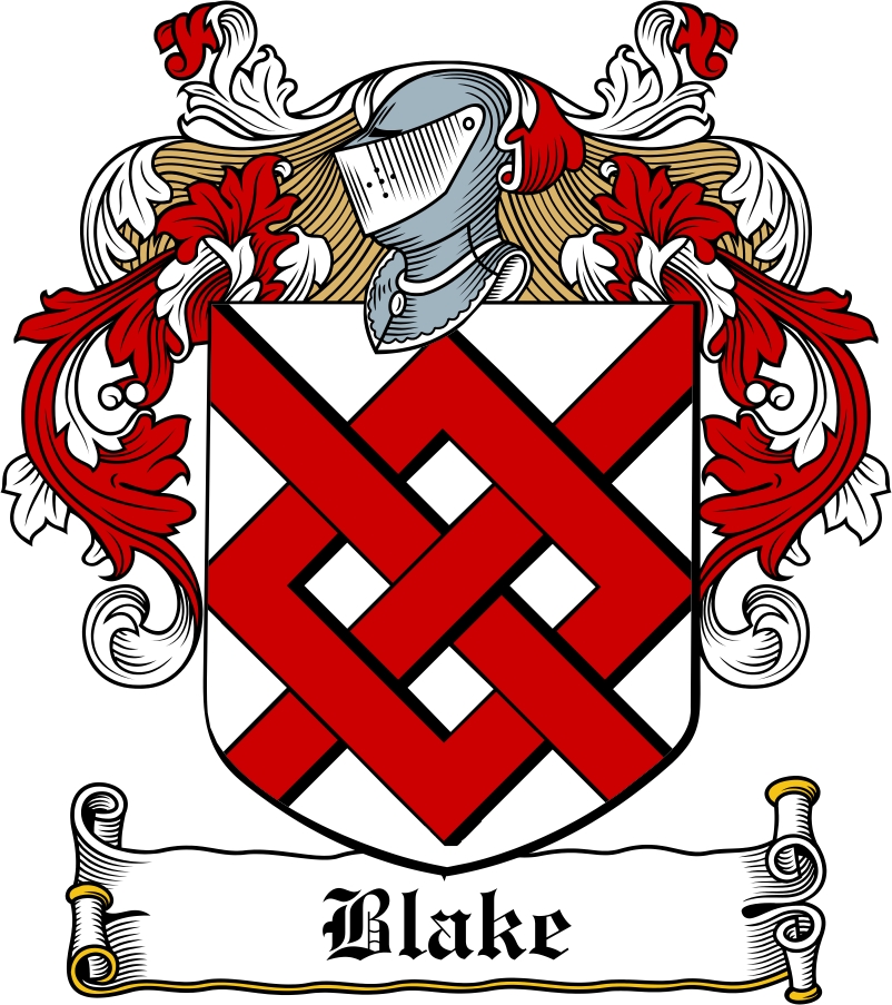 Thumbnail Blake Family Crest / Irish Coat of Arms Image Download