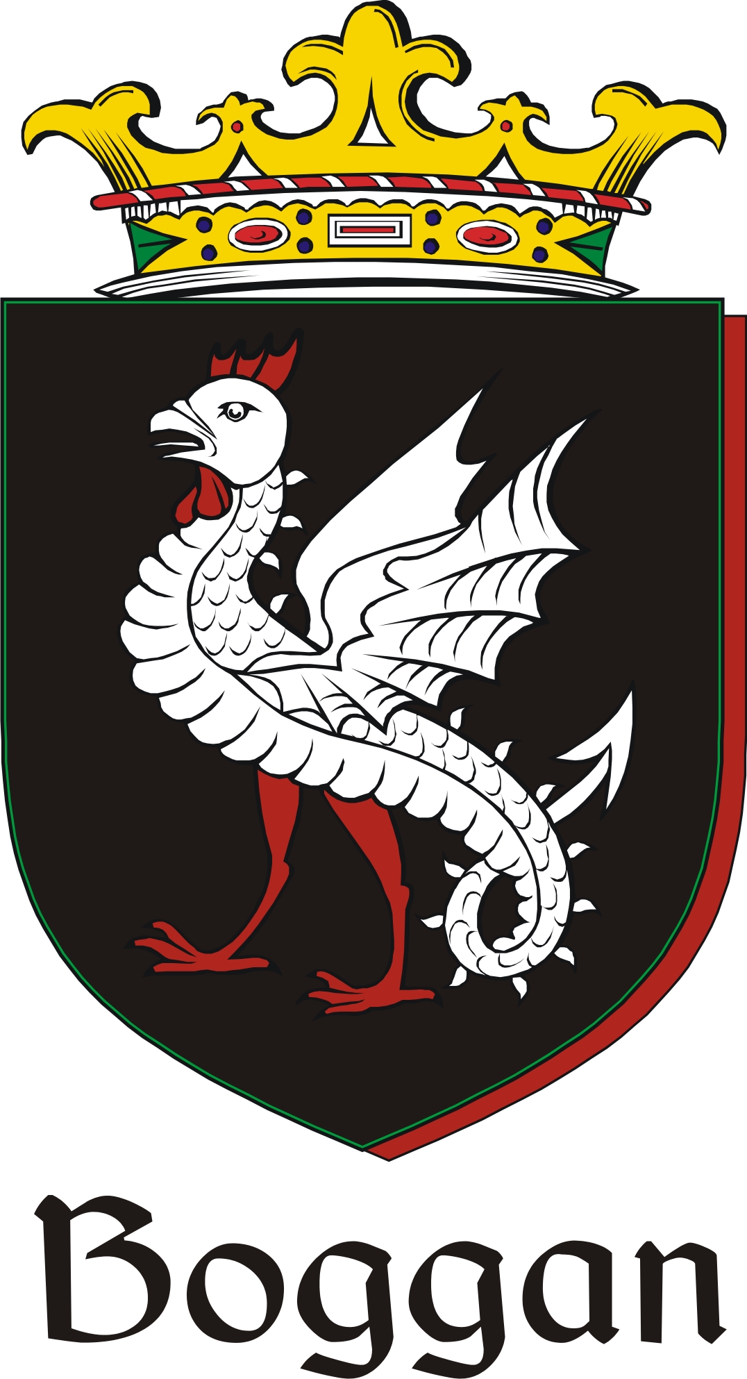 Thumbnail Boggan Family Crest / Irish Coat of Arms Image Download