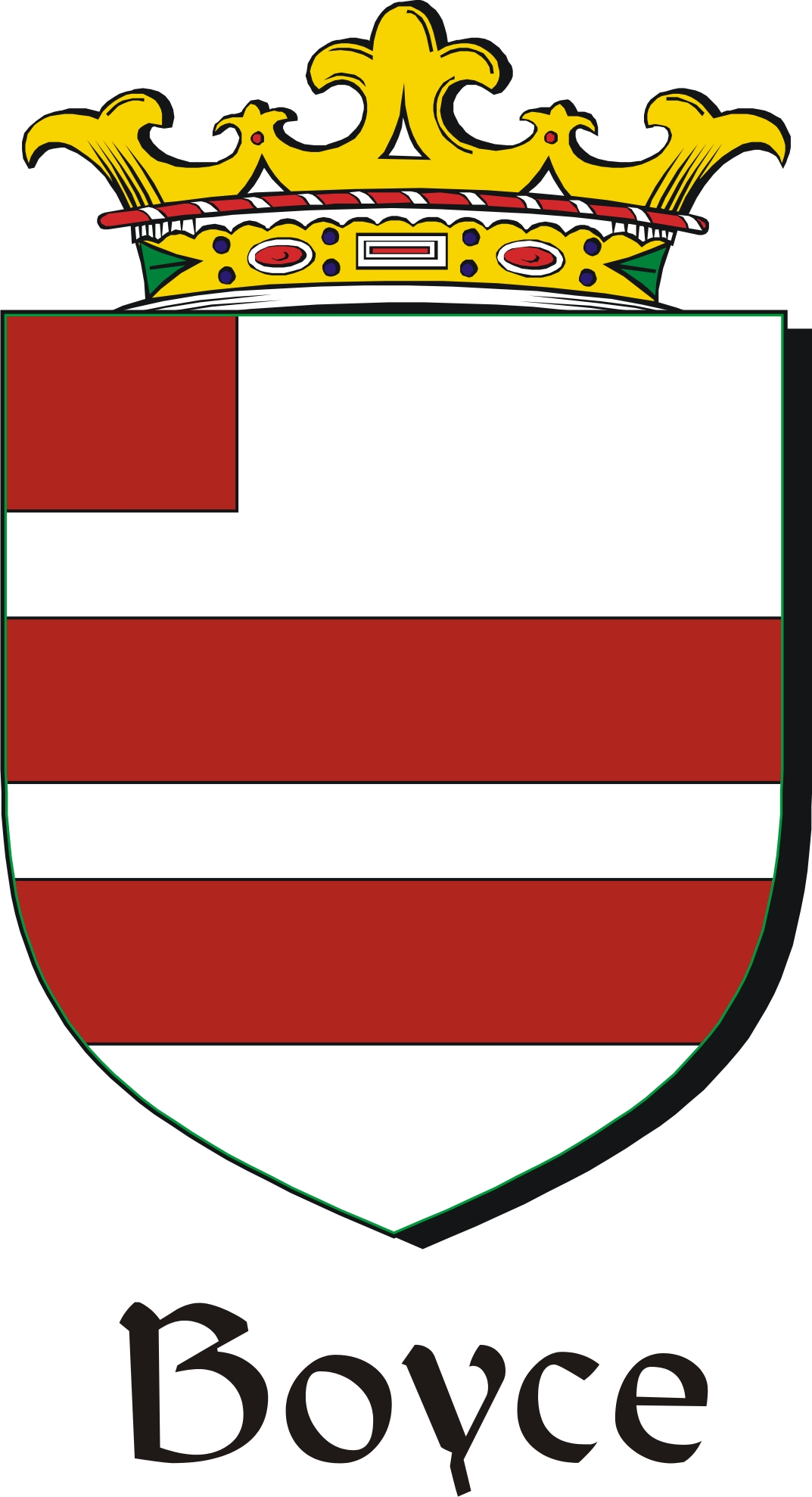 Thumbnail Boyce Family Crest / Irish Coat of Arms Image Download