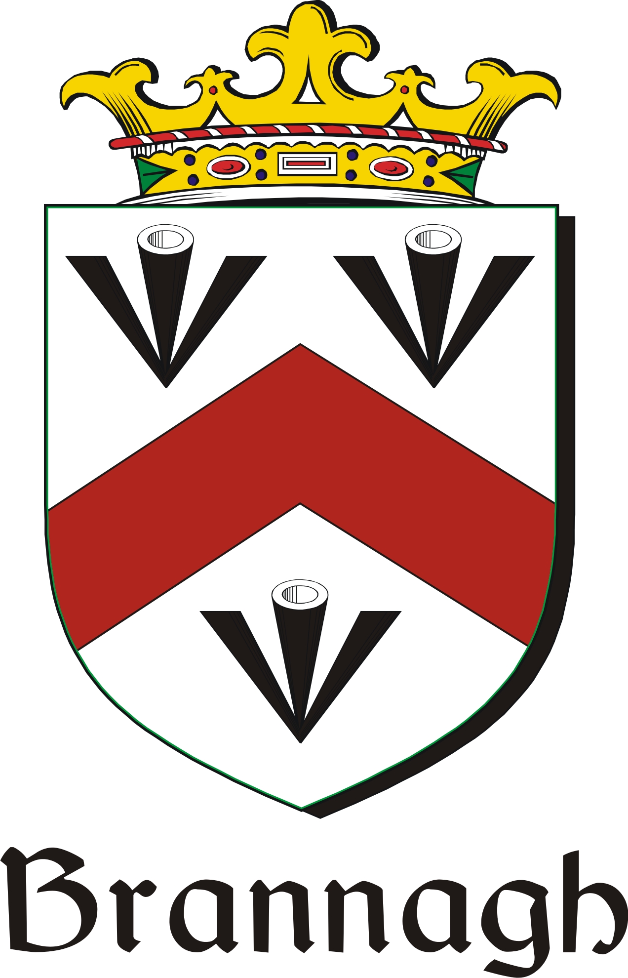 Thumbnail Brannagh Family Crest / Irish Coat of Arms Image Download