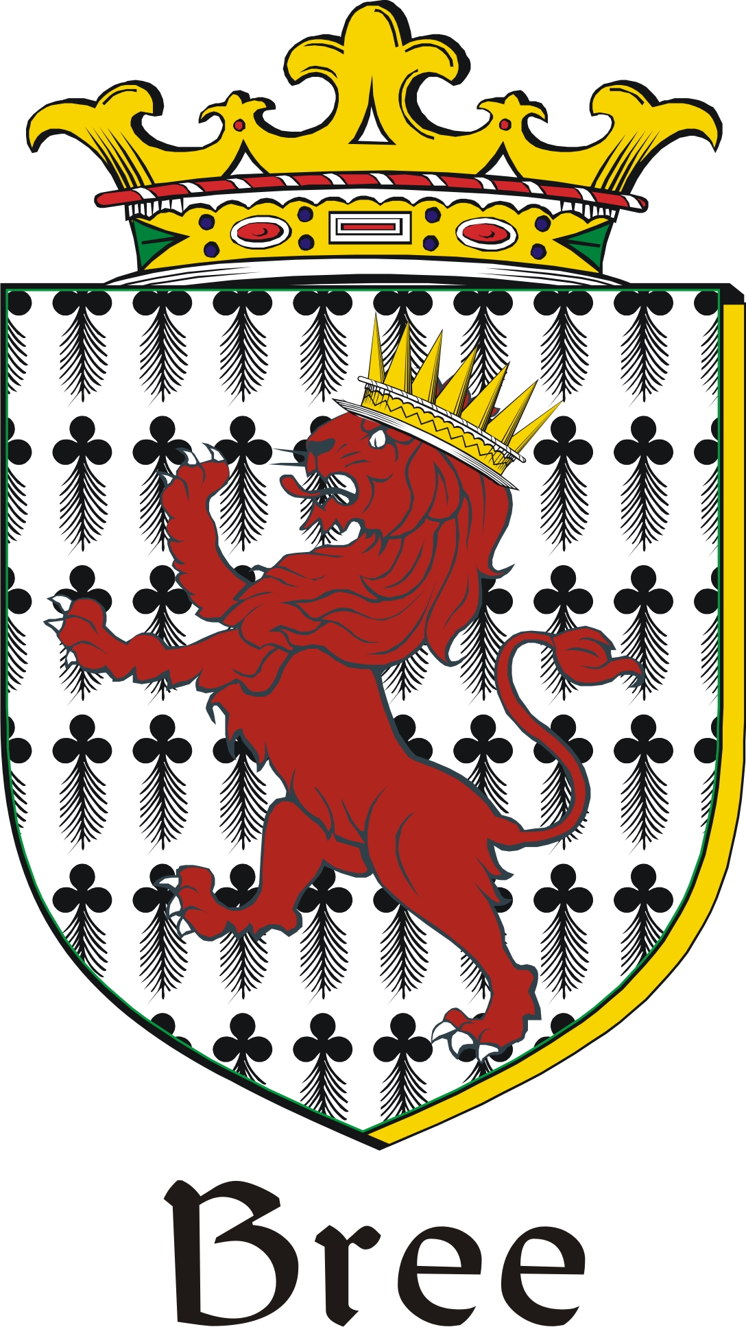 Thumbnail Bree Family Crest / Irish Coat of Arms Image Download