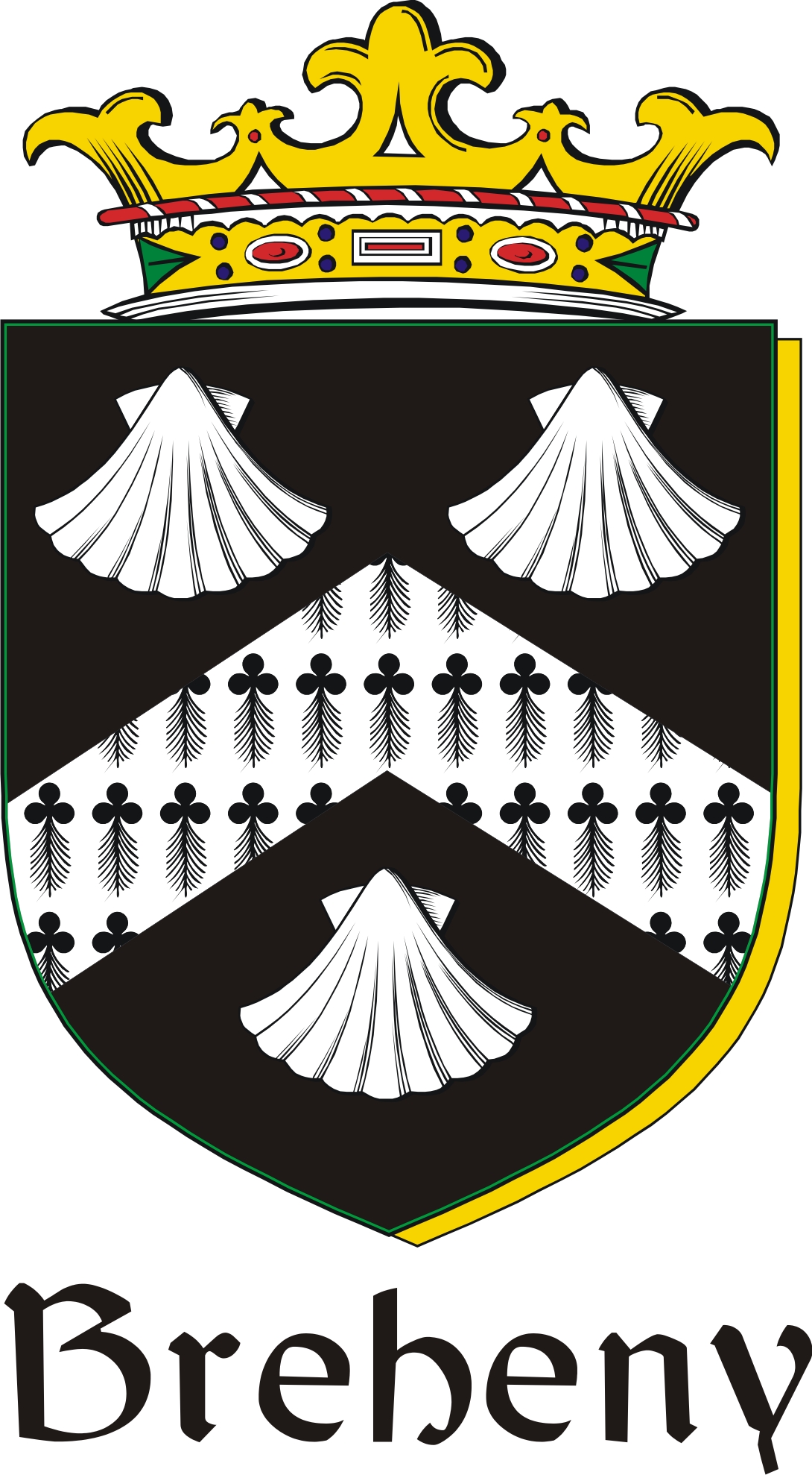 Thumbnail Breheny Family Crest / Irish Coat of Arms Image Download