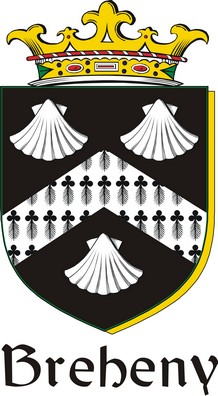 Thumbnail Breheny Family Crest / Irish Coat of Arms Image Download