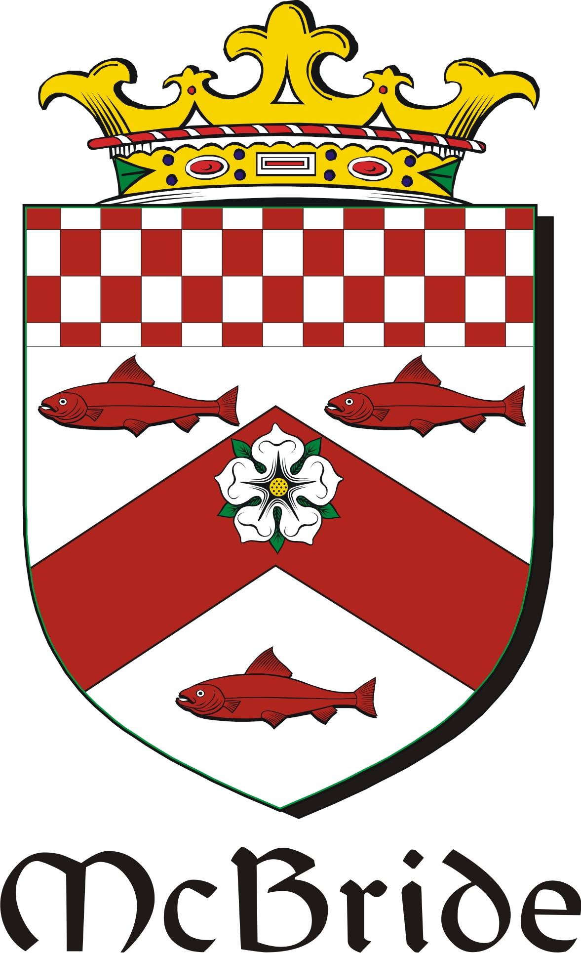 Thumbnail Bride-Mc Family Crest / Irish Coat of Arms Image Download