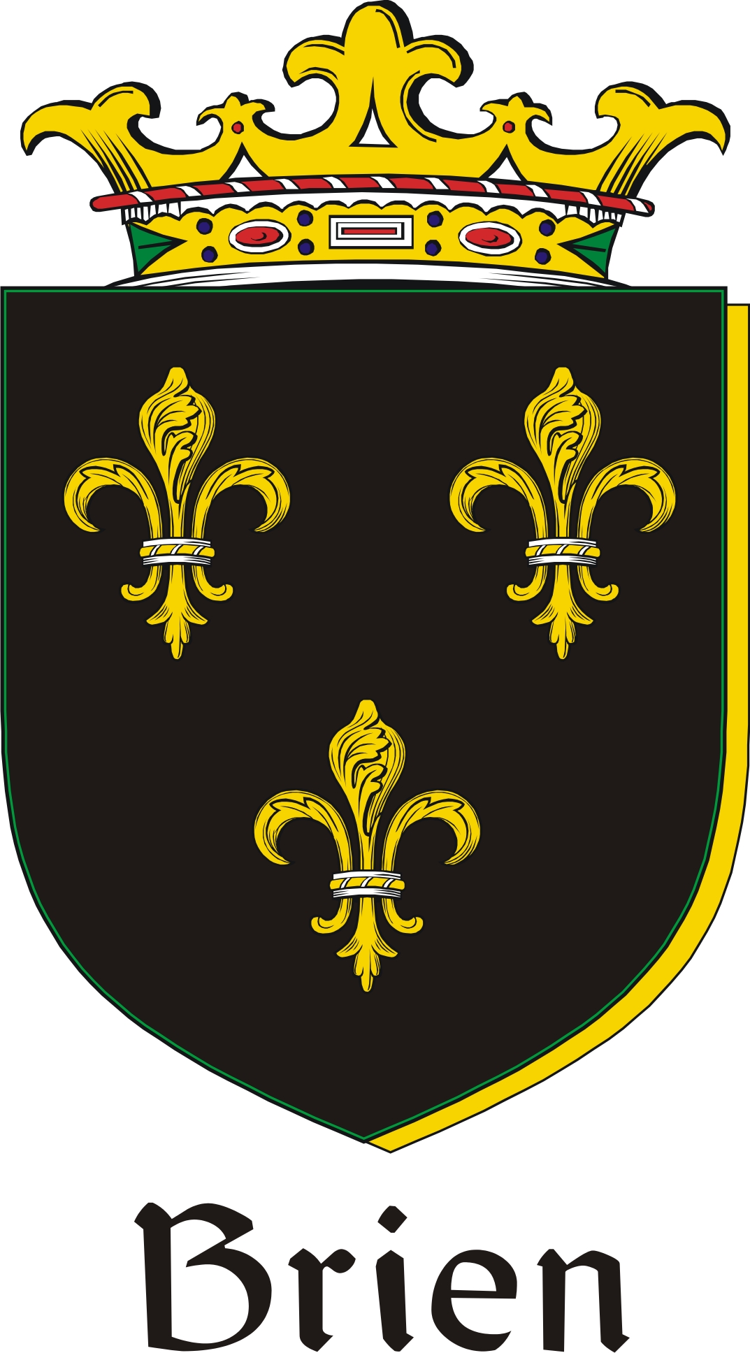 Thumbnail Brien Family Crest / Irish Coat of Arms Image Download