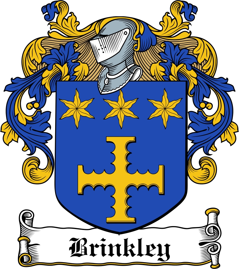 Thumbnail Brinkley Family Crest / Irish Coat of Arms Image Download