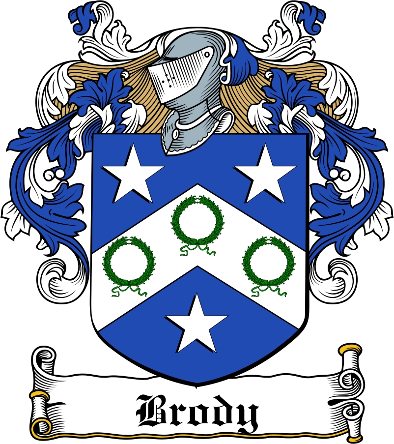 Thumbnail Brody Family Crest / Irish Coat of Arms Image Download