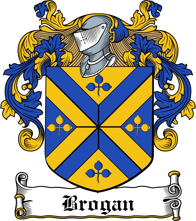 Thumbnail Brogan Family Crest / Irish Coat of Arms Image Download