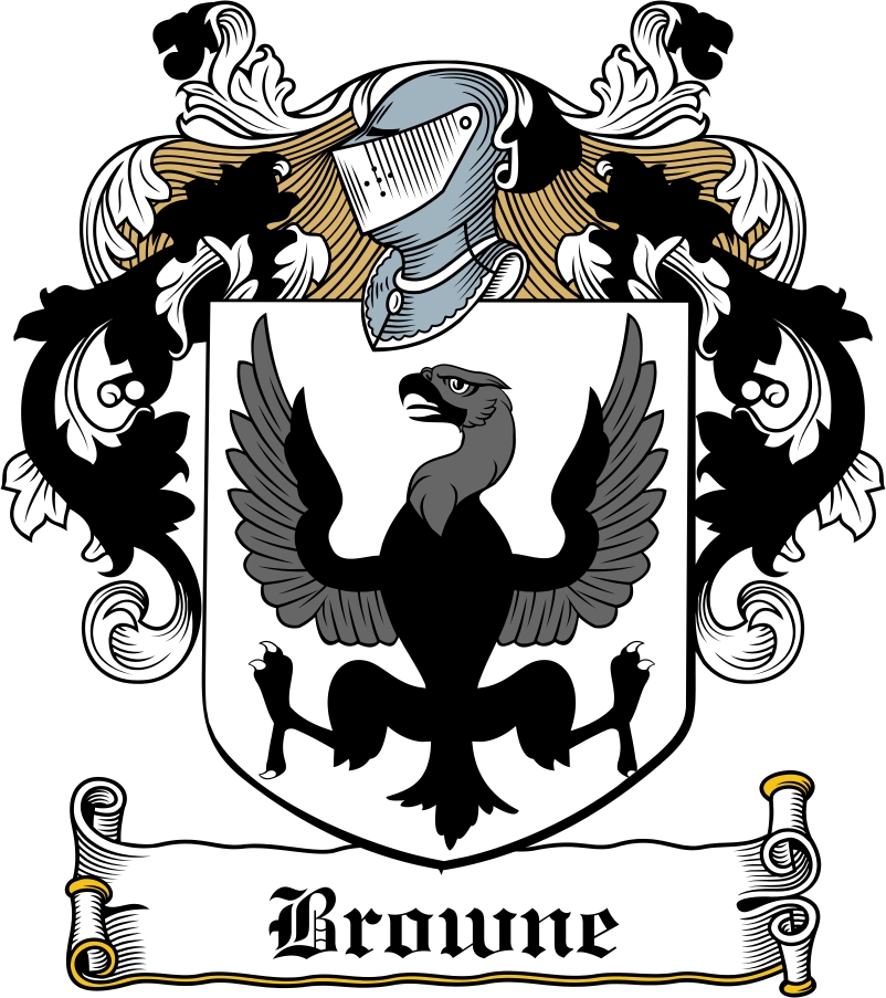 Thumbnail Browne Family Crest / Irish Coat of Arms Image Download