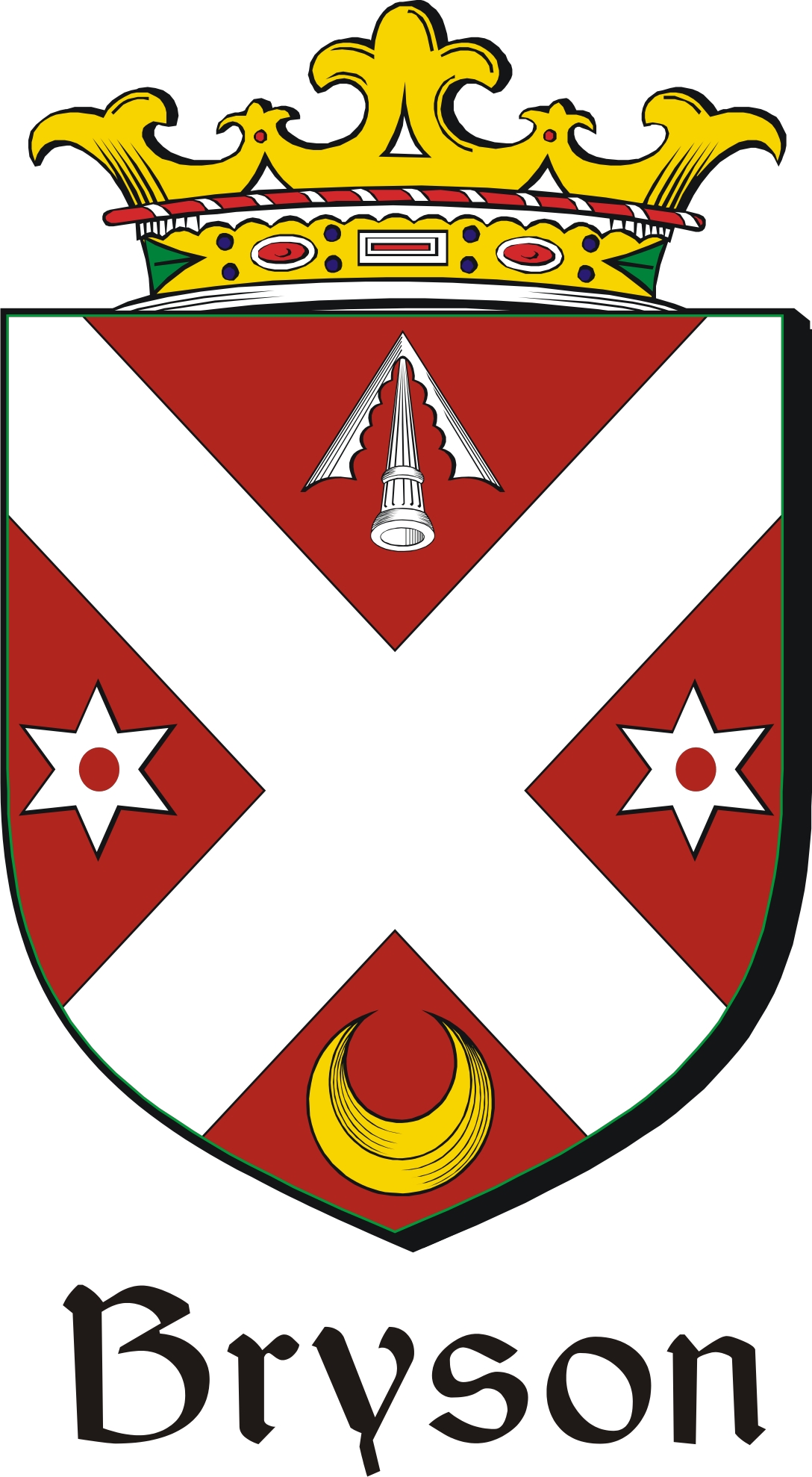 Thumbnail Bryson Family Crest / Irish Coat of Arms Image Download