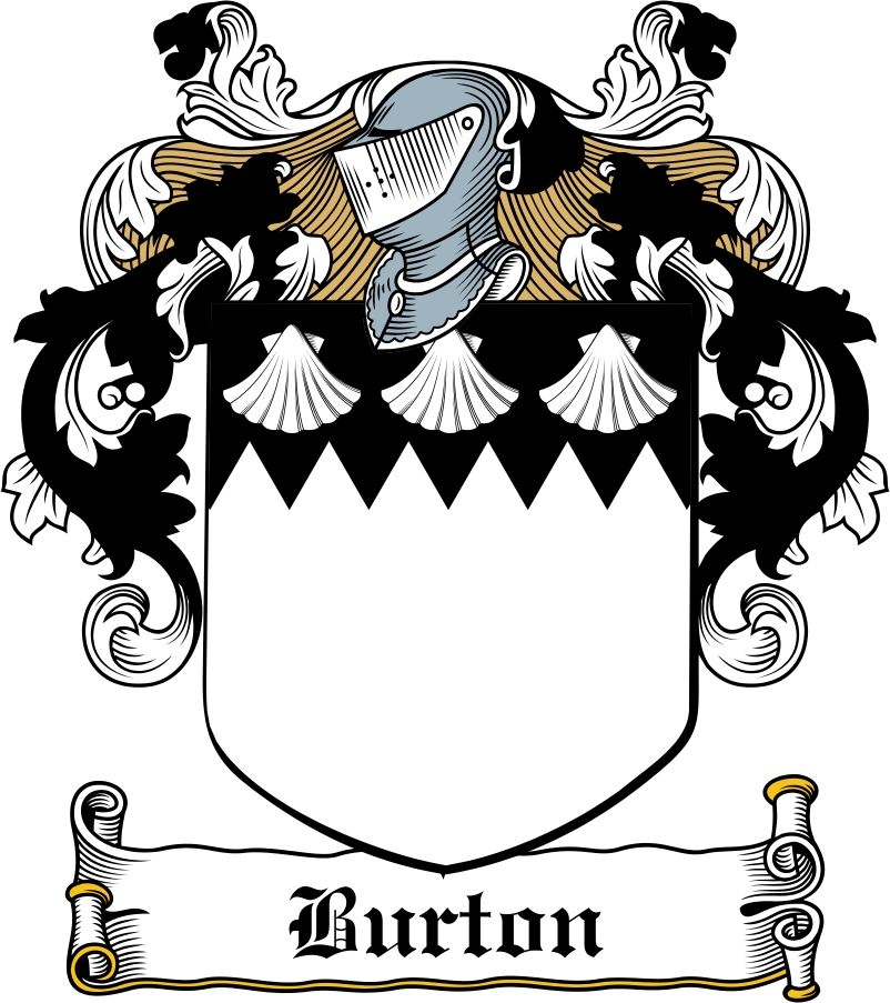 Thumbnail Burton Family Crest / Irish Coat of Arms Image Download